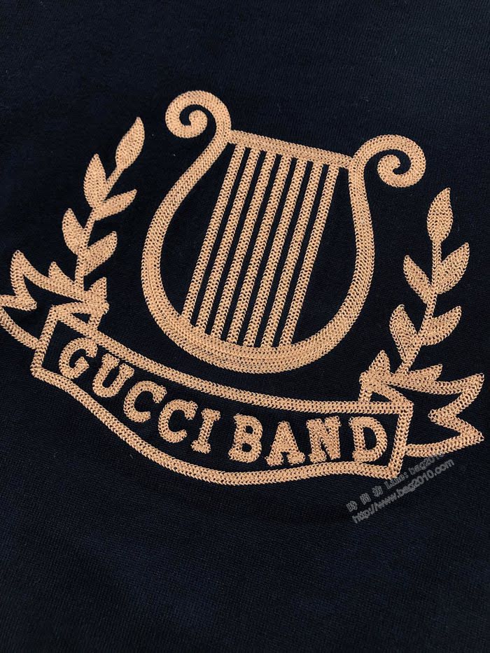Gucci男裝 古奇2020最新爆款七玄琴刺繡針織毛衣  ydi3510
